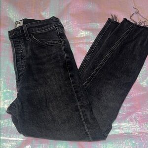 Agolde 90s Pinch Waist High Rise Skinny Black  148.